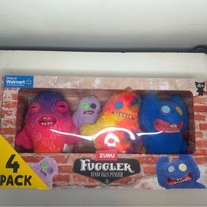 Zuru Fuggler Funny Ugly Monster 4-Pack Plush Walmart Exclusive Chaos Crew New